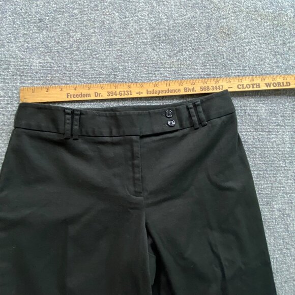 Ann Taylor Pants Women's 6 Black Straight-Leg Dress trousers Stretch Office Wear - Picture 10 of 11
